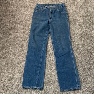 Stylish Blue Straight Leg Women's Jeans